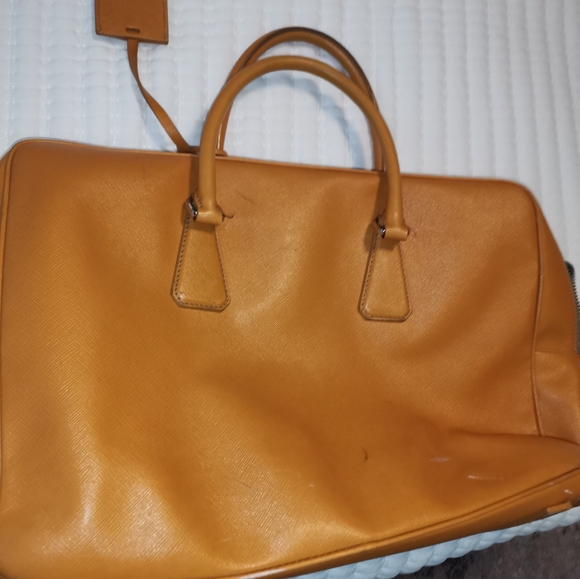 Prada leather laptop bag - Picture 2 of 10